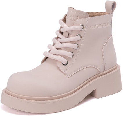 (Women) Aokang Leather Mid-Calf Martin Boots 'Sweet Cool Strap Fashion' 1234913012 4