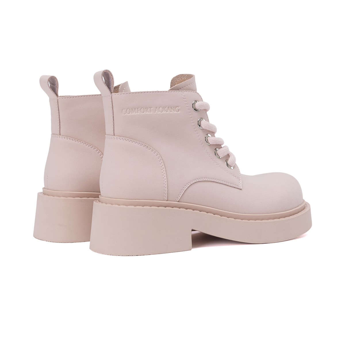 (W) Aokang Leather Mid-Calf Martin Boots 'Sweet Cool Strap Fashion' 圖 14