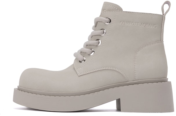 (Women) Aokang Leather Mid-Calf Martin Boots 'Sweet Cool Strap Fashion' 1234913012 Details for (Women) Aokang Leather Mid-Calf Martin Boots 'Sweet Cool Strap Fashion' 1234913012