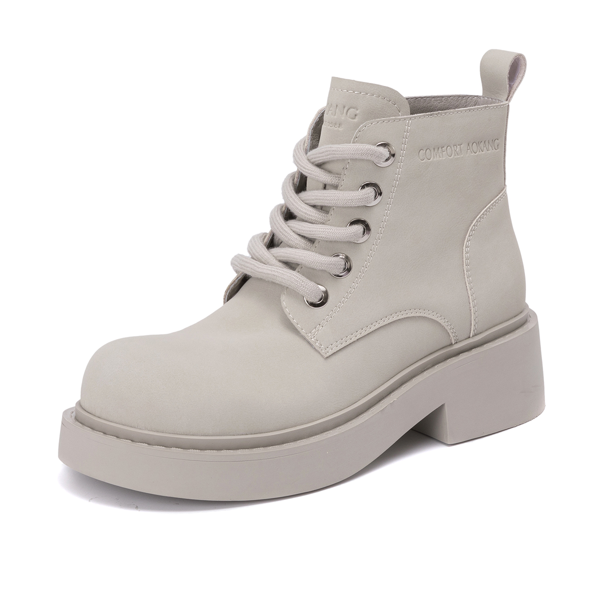 (W) Aokang Leather Mid-Calf Martin Boots 'Sweet Cool Strap Fashion' 圖 7