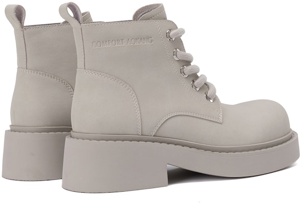 (Women) Aokang Leather Mid-Calf Martin Boots 'Sweet Cool Strap Fashion' 1234913012 1