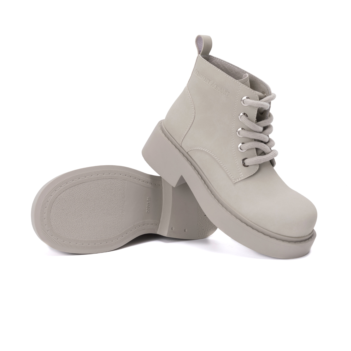 (W) Aokang Leather Mid-Calf Martin Boots 'Sweet Cool Strap Fashion' 圖 10