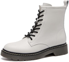 (Women) Aokang Leather Mid-Top Martin Boots 'Comfortable Fashion White' 1214913011 (Women) Aokang Leather Mid-Top Martin Boots 'Comfortable Fashion White' 1214913011
