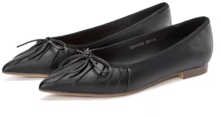 (Women) Aokang Leather Pointed-Toe Slip-On 'Black Casual' 1234111038 Lookbook (Women) Aokang Leather Pointed-Toe Slip-On 'Black Casual' 1234111038