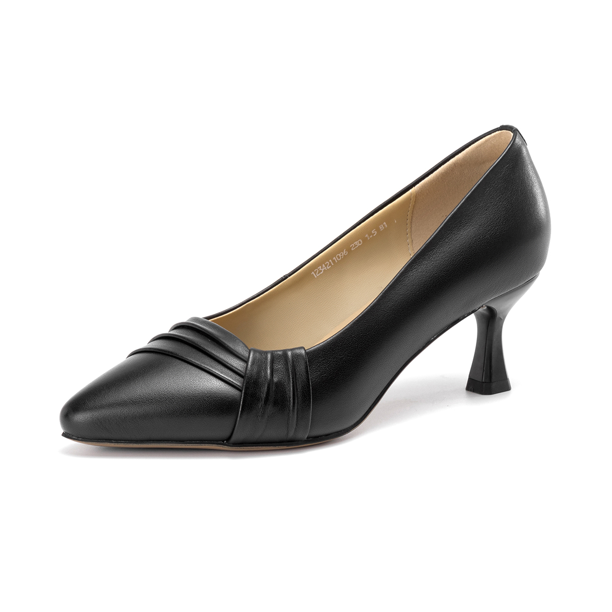 Order (Women) Aokang Leather Pointed Toe 'Professional Low-Cut High Heels' 1234211096