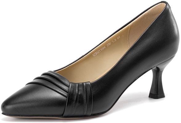(Women) Aokang Leather Pointed Toe 'Professional Low-Cut High Heels' 1234211096 Order (Women) Aokang Leather Pointed Toe 'Professional Low-Cut High Heels' 1234211096