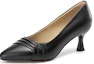 Order (Women) Aokang Leather Pointed Toe 'Professional Low-Cut High Heels' 1234211096