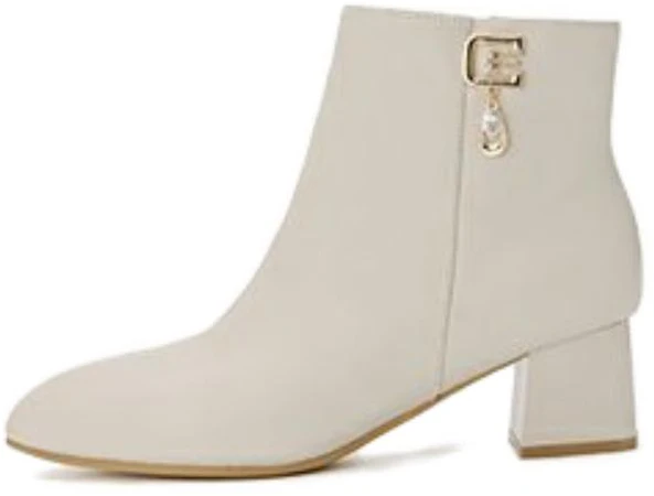 women-aokang-leather-pointed-toe-zip-ankle-boot-beige-1224011002