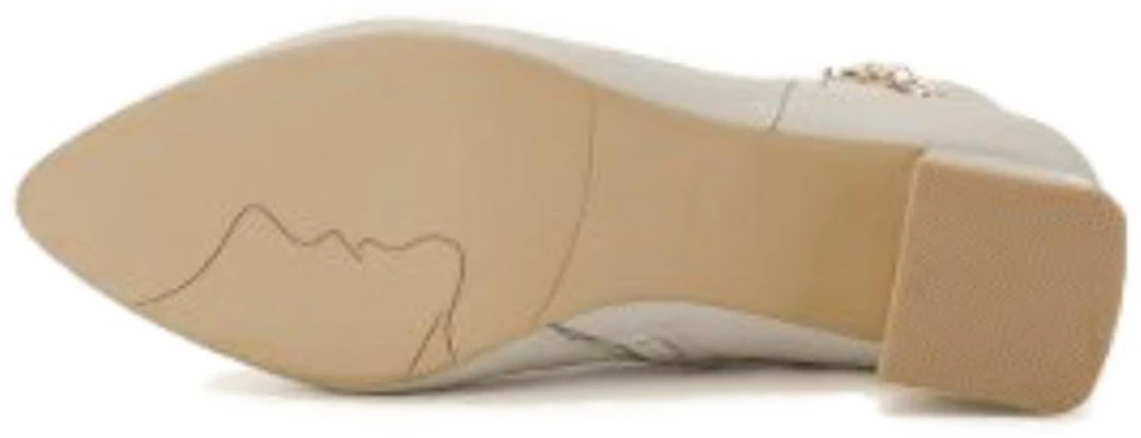 (W) But Aokang Kulit Hujung Runcing Zip Boot Tumit 'Beige' 1224011002 Shop (W) But Aokang Kulit Hujung Runcing Zip Boot Tumit 'Beige' 1224011002