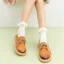 Sizing (W) AOKANG レトロ革靴 (イエロー) 1234321017
