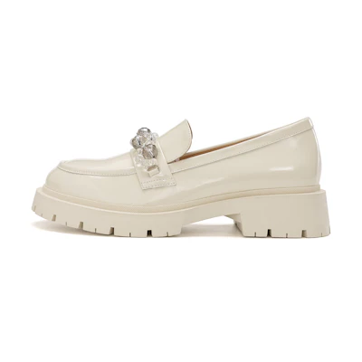 (W) Aokang Leather Round Toe 'British Style Beige Casual'
