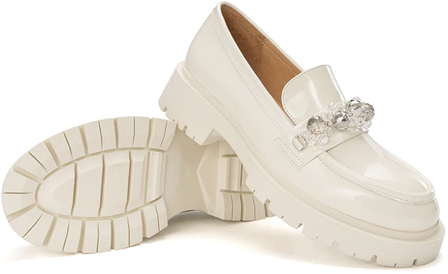 (W) Aokang Zapato de Cuero Punta Redonda 'Estilo Británico Beige Casual' 1224414046 Shop (W) Aokang Zapato de Cuero Punta Redonda 'Estilo Británico Beige Casual' 1224414046