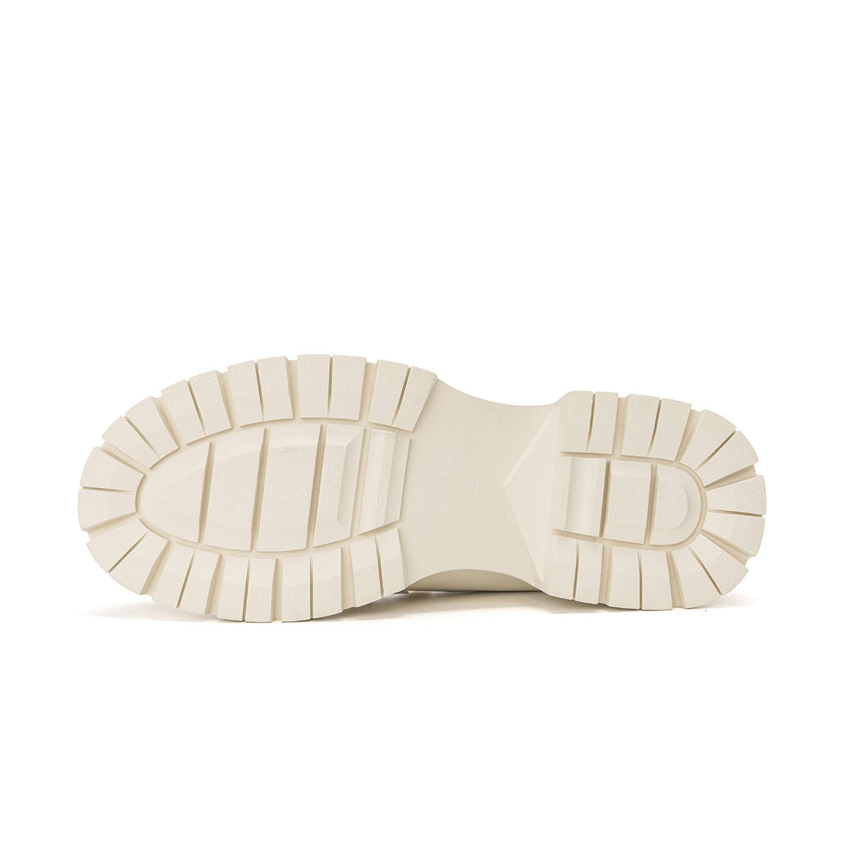 Purchase (W) Aokang Zapato de Cuero Punta Redonda 'Estilo Británico Beige Casual' 1224414046