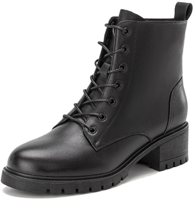 (W) 奥康圆头时尚中筒马丁靴‘黑色’ 1224913032 Order (W) 奥康圆头时尚中筒马丁靴‘黑色’ 1224913032