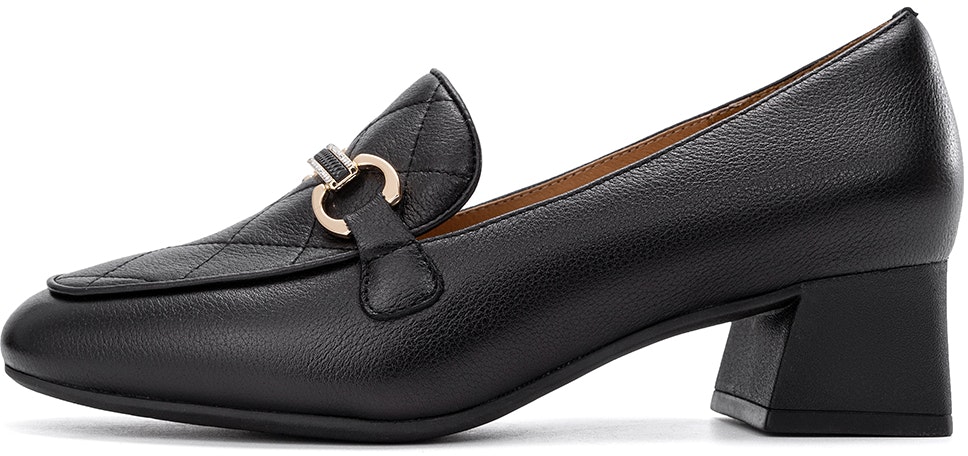 women-aokang-leather-round-toe-fashion-slip-on-chunky-heel-black-1224414049