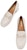 (W) Aokang Kasut Kulit Tumit Tebal Fesyen Slip-On Hujung Bulat 'Beige' 1224414050