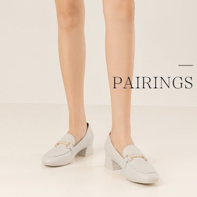 (W) 아오캉 베이지 가죽 라운드토 chunky 힐 슬립온 1224414050 Details for (W) 아오캉 베이지 가죽 라운드토 chunky 힐 슬립온 1224414050