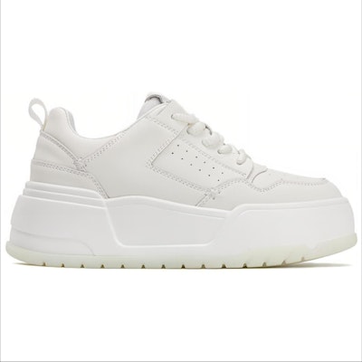 (W) Aokang Kulit Kasut Sneaker Bertali Top Rendah 'Beige' 1234422082 Order (W) Aokang Kulit Kasut Sneaker Bertali Top Rendah 'Beige' 1234422082
