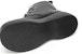 (W) But Aokang Round Toe Martin Kulit Tumit Tebal Pertengahan Betis 'Hitam' 1224913043