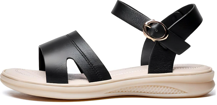 (Women) AOKANG Leather Sandals - Soft Sole, Non-Slip, Buckle Strap Design. 1226821071N Buy (Women) AOKANG Leather Sandals - Soft Sole, Non-Slip, Buckle Strap Design. 1226821071N