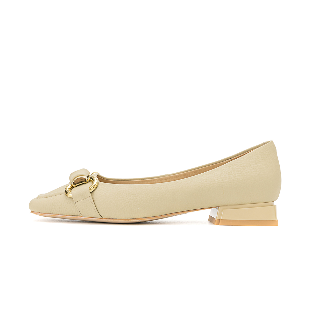 (W) Aokang Leather Slip-On 'CMFT Commute Versatile Casual Yellow'