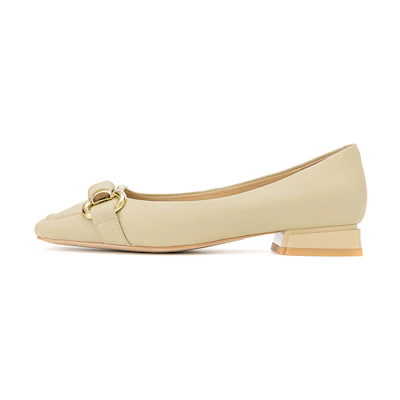 (W) Aokang Leather Slip-On 'CMFT Commute Versatile Casual Yellow'