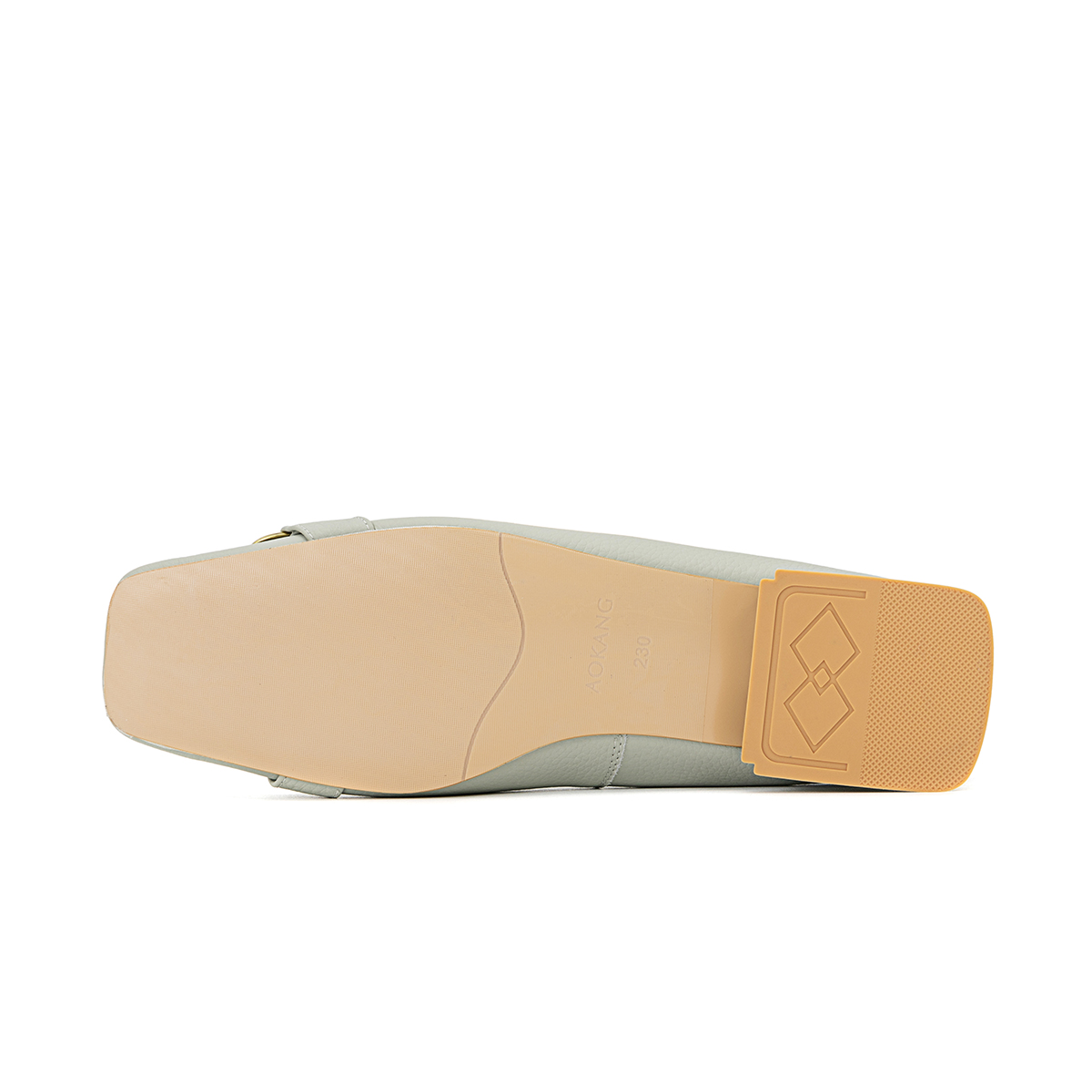 (W) Aokang Leather Slip-On 'Grey Green' 圖 5