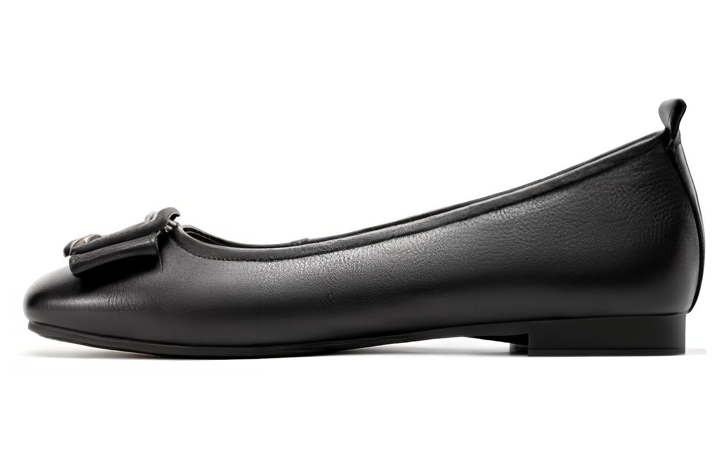 Buy (W) 아오캉 가죽 슬립온 캐주얼 (블랙) 1224221007