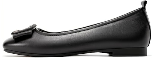 (Women) Aokang Leather Slip-On Casual 'Black' 1224221007 (Women) Aokang Leather Slip-On Casual 'Black' 1224221007