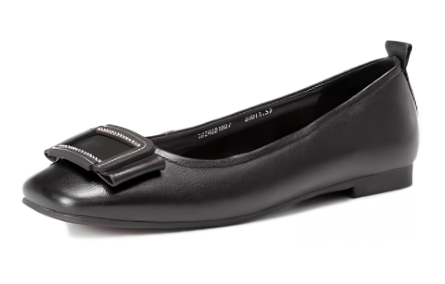 Order (W) 아오캉 가죽 슬립온 캐주얼 (블랙) 1224221007