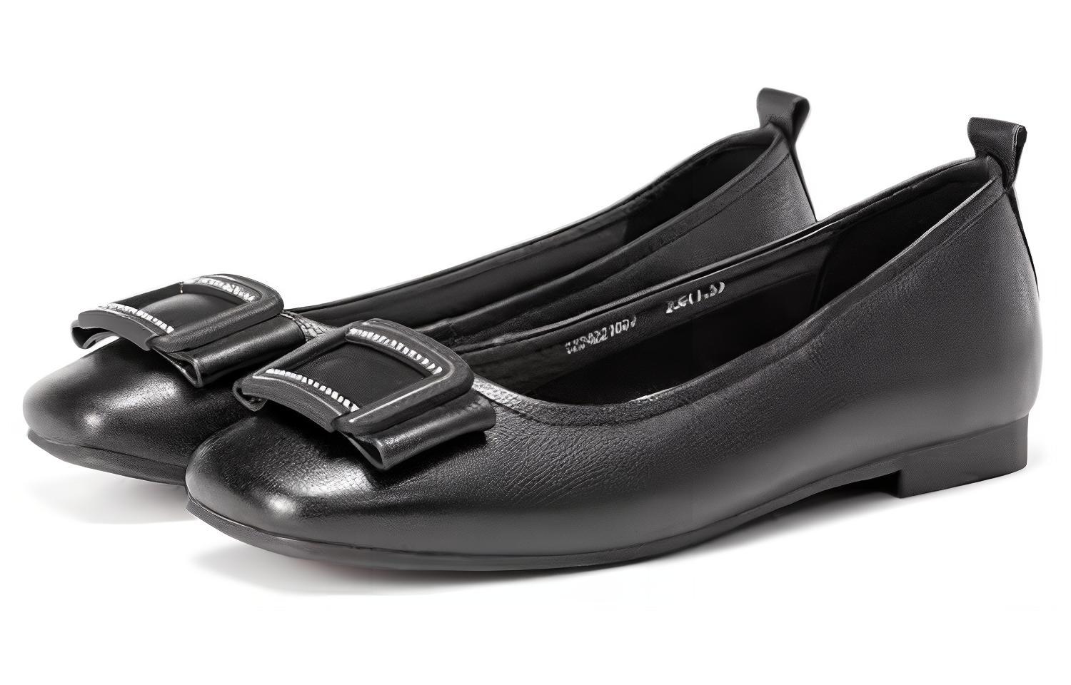 Lookbook (W) 아오캉 가죽 슬립온 캐주얼 (블랙) 1224221007