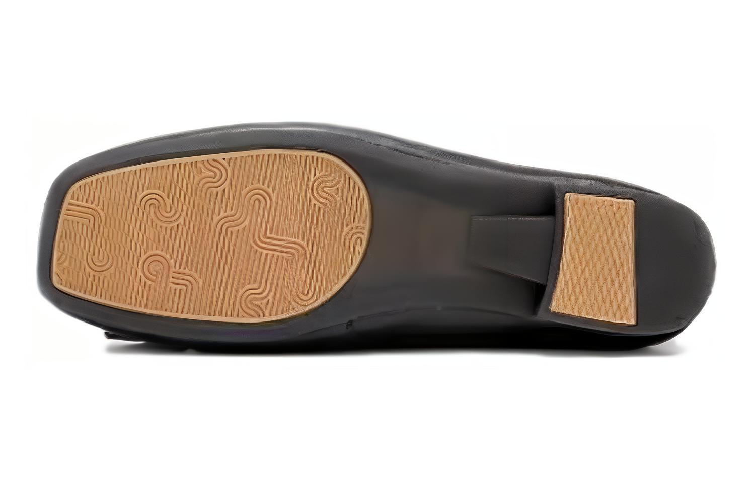 Purchase (W) 아오캉 가죽 슬립온 캐주얼 (블랙) 1224221007