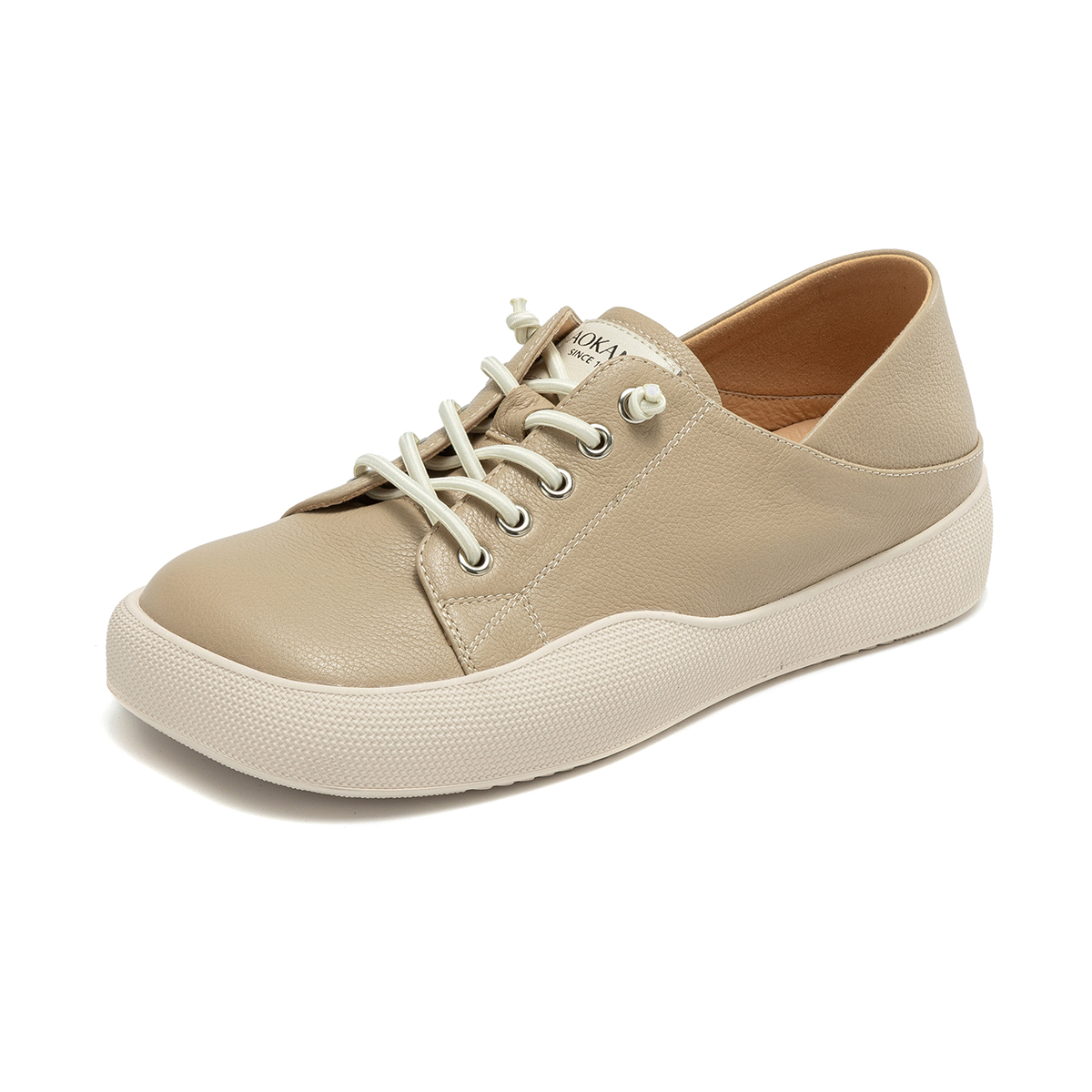 (W) Aokang Leather Square Toe 'Fashion Casual Flats' 圖 3