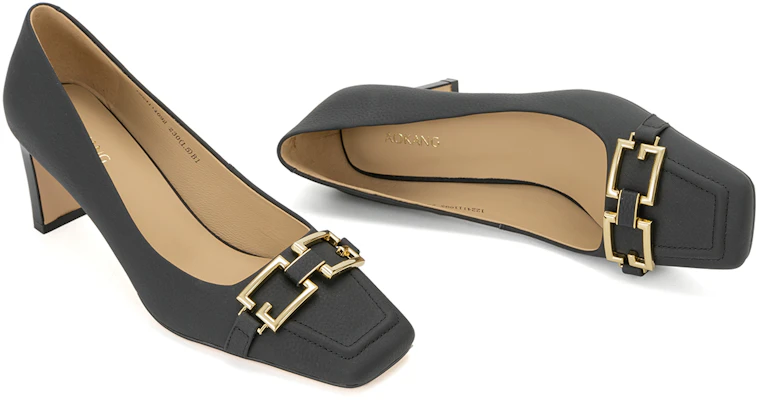 (W) 奥康黑色皮革方头舒适粗跟高跟鞋 1224111092 Shop (W) 奥康黑色皮革方头舒适粗跟高跟鞋 1224111092