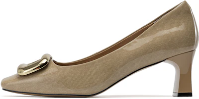 Sizing (Women) Aokang Leather Square Toe Slip-On Chunky Heel 5.5cm 'Comfort' 1234211053