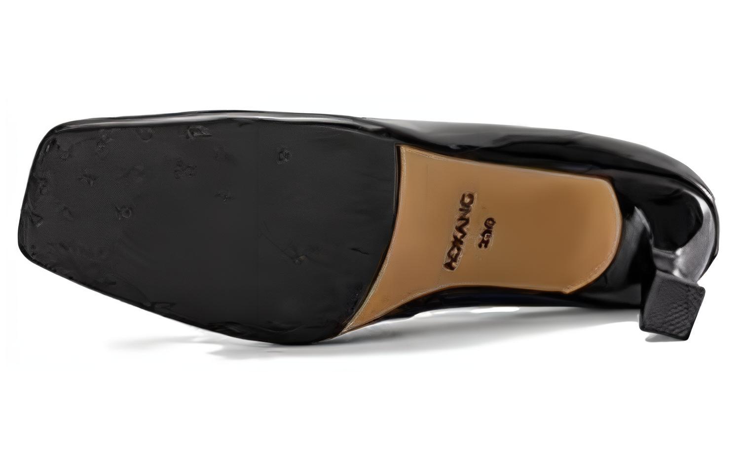 (W) Aokang Leather Stiletto High Heels 'Black Elegance' 圖 5