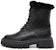 (W) But Martin Kulit Aokang Tapak Tebal Hujung Bulat Mid-Calf 'Hitam' 1214013037