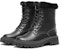 (W) But Martin Kulit Aokang Tapak Tebal Hujung Bulat Mid-Calf 'Hitam' 1214013037