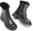 Purchase (W) But Martin Kulit Aokang Tapak Tebal Hujung Bulat Mid-Calf 'Hitam' 1214013037