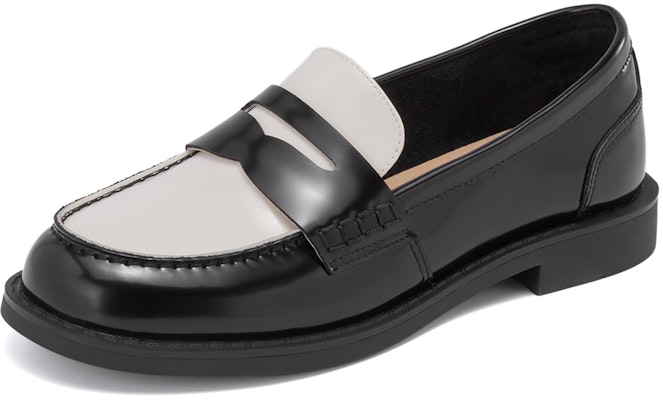 (Women) Aokang Leather Vintage Colorblock Loafer 'Fashion Patchwork' 1234424011 Order (Women) Aokang Leather Vintage Colorblock Loafer 'Fashion Patchwork' 1234424011