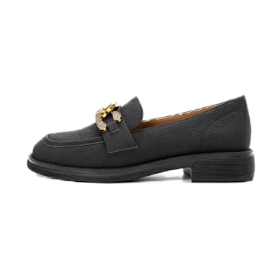 (W) Aokang Loafer 'Black Artistic Casual'