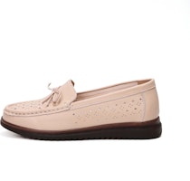 (Women) Aokang Loafer 'Fashion Hollow Beige' 1234321031 (Women) Aokang Loafer 'Fashion Hollow Beige' 1234321031