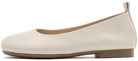 (Women) Aokang Low-Cut Fashion Casual Flat 'White' 1234121072 (Women) Aokang Low-Cut Fashion Casual Flat 'White' 1234121072