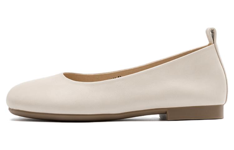 (Women) Aokang Low-Cut Fashion Casual Flat 'White' 1234121072