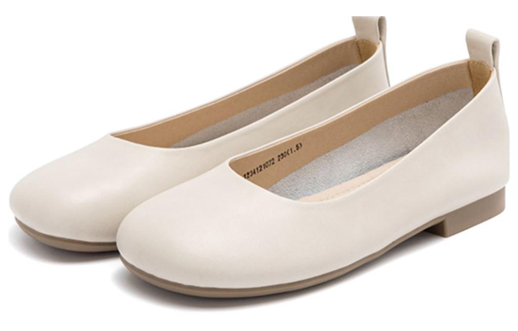 Order (W) Aokang Sepatu Modis Kasual Datar 'Putih' 1234121072