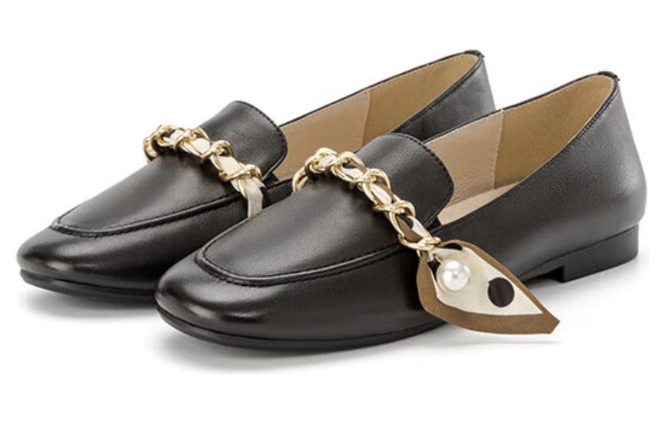 Order (W) Sepatu Casual Aokang Slip-On Hak Rendah 'Hitam' 1234124000