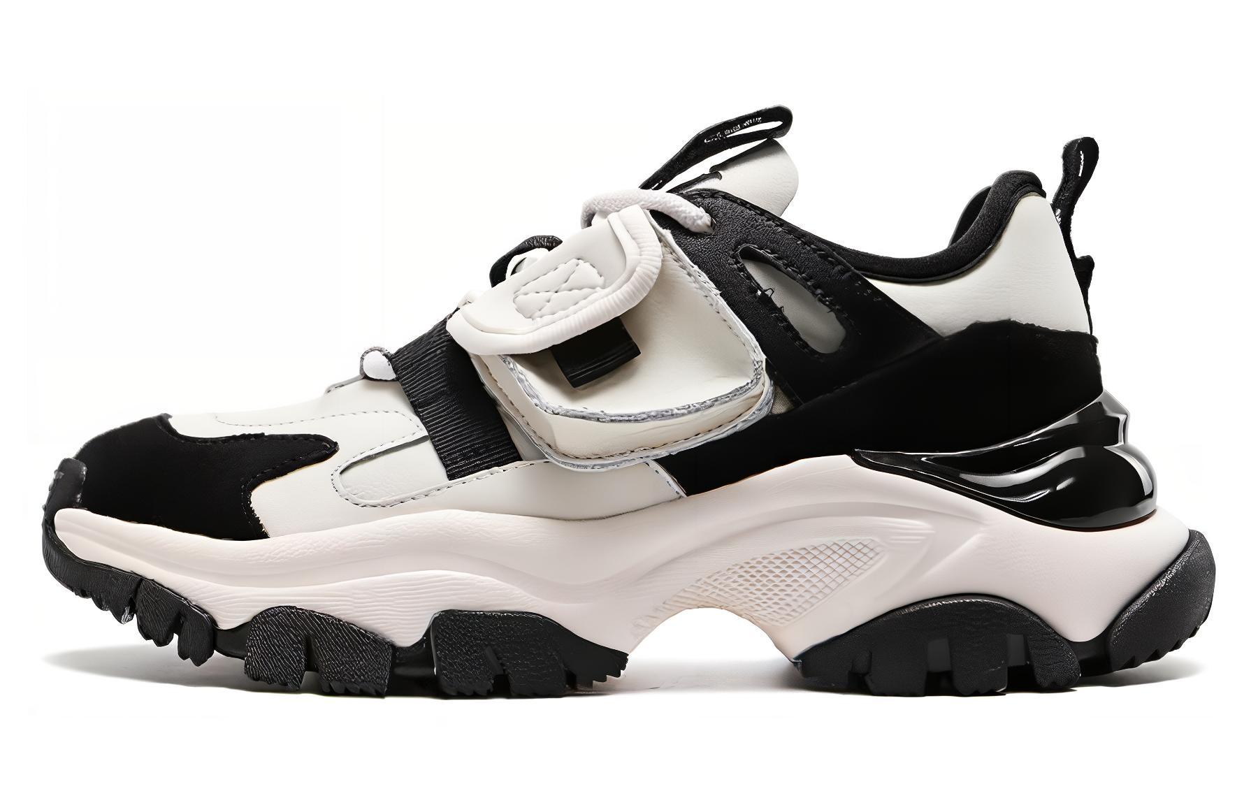 (W) Aokang Low-Top 'Beige Black Fashion Casual'