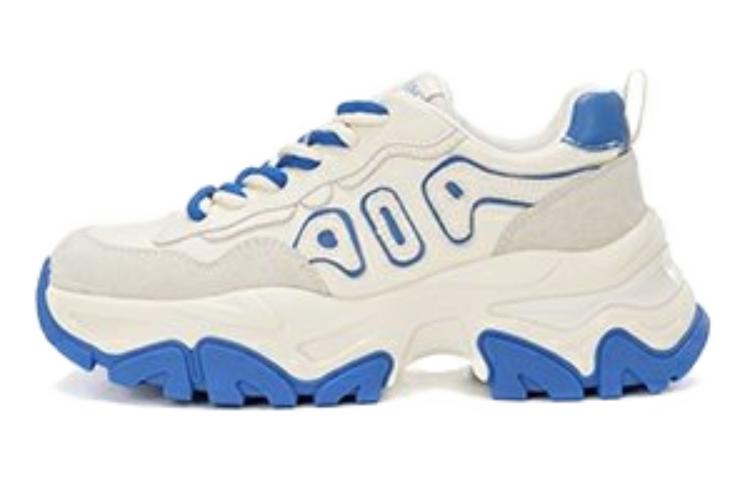 (Women) Aokang Low-Top 'Beige Blue Colorblock' 1224432018