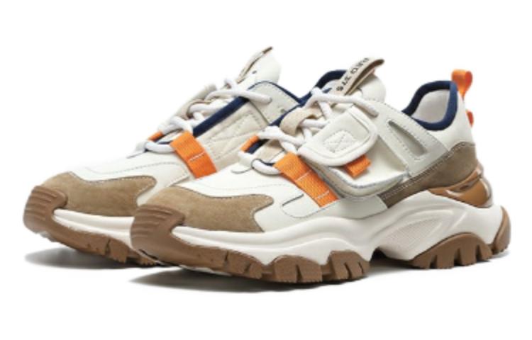 Lookbook 奧康AOKANG 百搭系帶時尚休閒 低幫 老爹鞋 女款 米卡其色