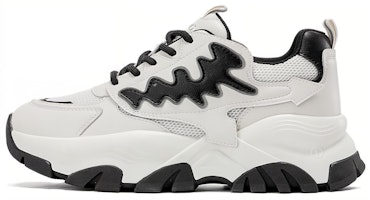 (Women) Aokang Low-Top 'Fashion Comfort White Black' 1234432022 (Women) Aokang Low-Top 'Fashion Comfort White Black' 1234432022